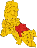 Location of Svay Teab District