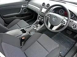 The Series II Performance interior, which has a two-tone gray and black look.