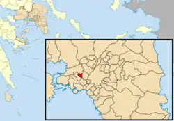 Location of Agia Varvara