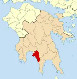 Location of West Mani