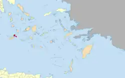 Location of Kimolos