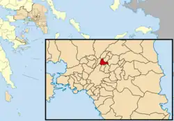 Location of Nea Ionia