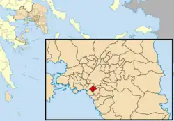 Location of Nea Smyrni
