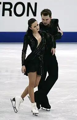 Julia Zlobina and Alexei Sitnikov at the 2012 World Championships