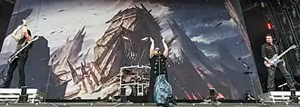 Disturbed performing at Rock im Park in 2016
