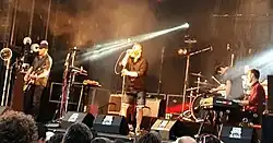 Arab Strap performing at La Route du Rock, 2017