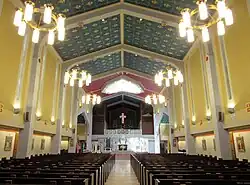The cathedral's nave in 2019, prior to the renovation