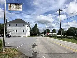 Northbound PA 841 at the Maryland state line looking into Lewisville