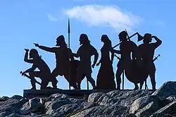 Norse silhouette sculpture
