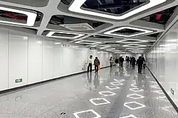 Transfer passage between Lines 1 and 7