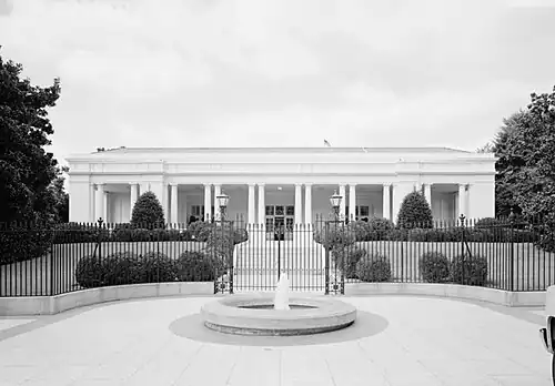 East Wing; view of East Elevation, circa 1985–1992