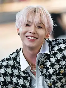Woo busking in Sinchon, 2022