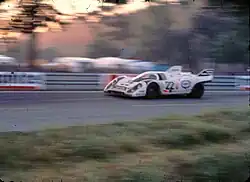 Marko driving the Porsche 917K at the 1971 24 Hours of Le Mans