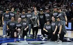 Zumwinkle and her Frost teammates with the 2025 Walter Cup