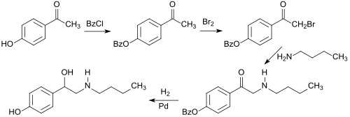 Synthesis of bamethane from 4-hydroxyacetophenone (4-HAP)