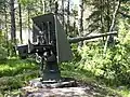 A Russian 58 calibre 6-pounder gun, at Kuivasaari, Finland.