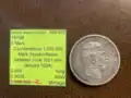 Aachen, 1,000,000 mark сounterstamp on 5 mark coin