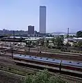Topped-out 63 Building photographed in June 1984