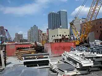 Construction Site P, 11th Avenue and 33rd Street in May 2010
