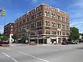 Masonic Hall, 801 Jefferson, La Porte, Indiana, part of the Downtown LaPorte Historic District.