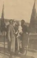 A. C. Cuza and one of his godsons, Alexandru. No later than 1937.