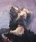 Alicja Wahl, “Us!”, 1990, oil on canvas, 110 x 100&nbsp;cm