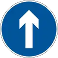 Proceed straight