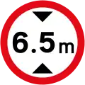 Maximum height limit