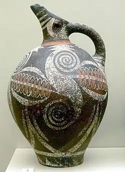Minoan volutes on a jug, c.1850-1675 BC, ceramic, Archaeological Museum of Heraklion, Heraklion, Greece[4]