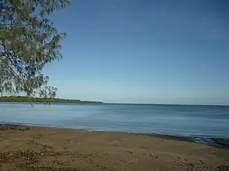Beach and bay beyond