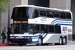 1996 model year Skyliner AN122/3 operated by Antelope Valley Transit Authority (ATVA) in Los Angeles