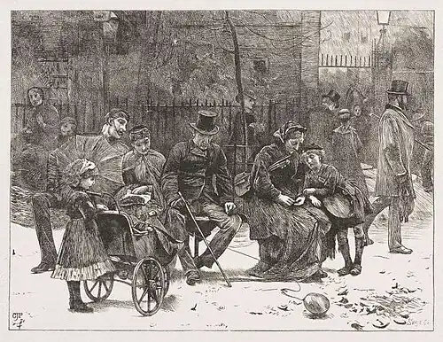 A seat in the park-A print