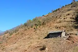A hut for cow herders near Zemithang
