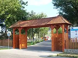 Entrance to the Cojocna baths