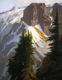 Abby Williams Hill, Basaltic Rocks, oil on canvas, 1904