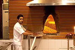 Inside the bakery.