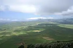The Achada Plain, the remnants of the Guilherme Moniz crater within the parish of São Sebastião