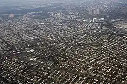 North New Hyde Park and its vicinity, as seen from the air