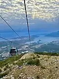 Aerial lift near Vražje Lake