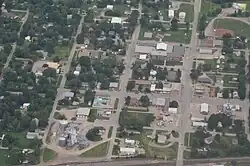 Aerial view of Lebo (2014)