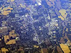 An aerial view of Murray in 2020