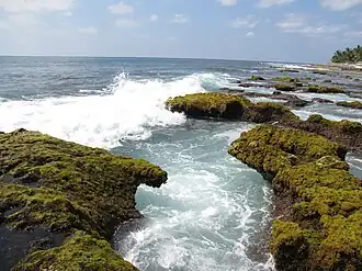 A deep whirlpool in the Agatthiyatti Stone area
