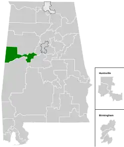 Map of the district