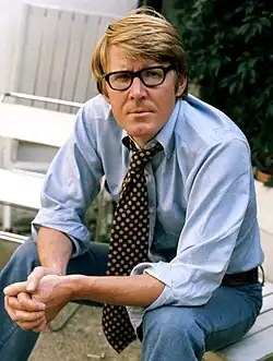 Image 43Alan Bennett in 1973, wearing a wide necktie (from 1970s in fashion)
