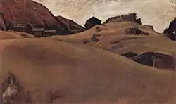 Alm landscape in the Ötztal, painting by Albin Egger-Lienz (1911)