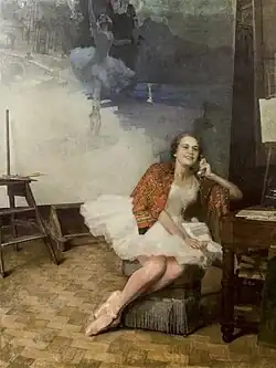 Marina Semyonova, c. 1936–1940; Vaganova Ballet Academy, St. Petersburg, donated by Yelena Ivanova-Eberling, the painter's widow, during the 1950s[11]