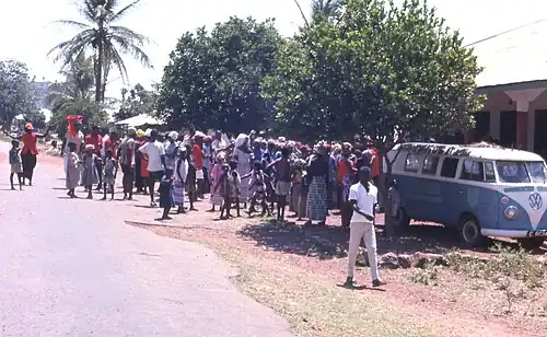 The All People's Congress (APC) political rally in Kabala
