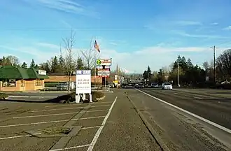 Aloha along TV Highway looking east