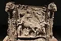 Side with playful cherubs playing with the chariot of Venus