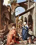 Nativity by Albrecht Dürer about 20 years later